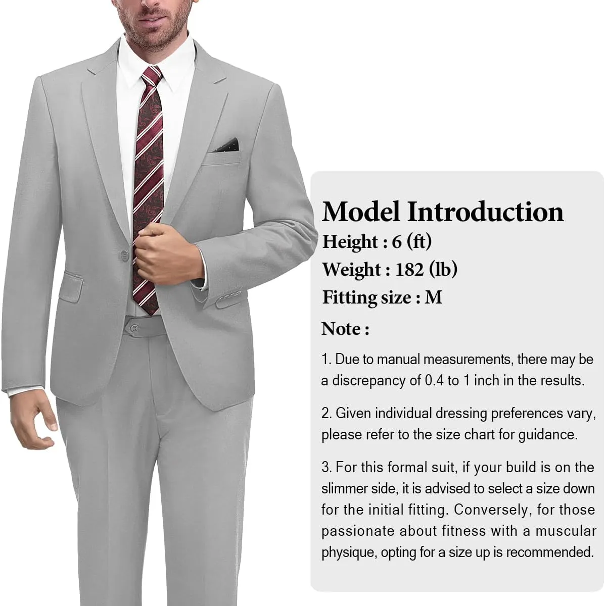 2 Piece Men's Suit One Button Slim Fit Suit for Men Solid Color Blazer and Pants Tie and Square Wedding Business Party