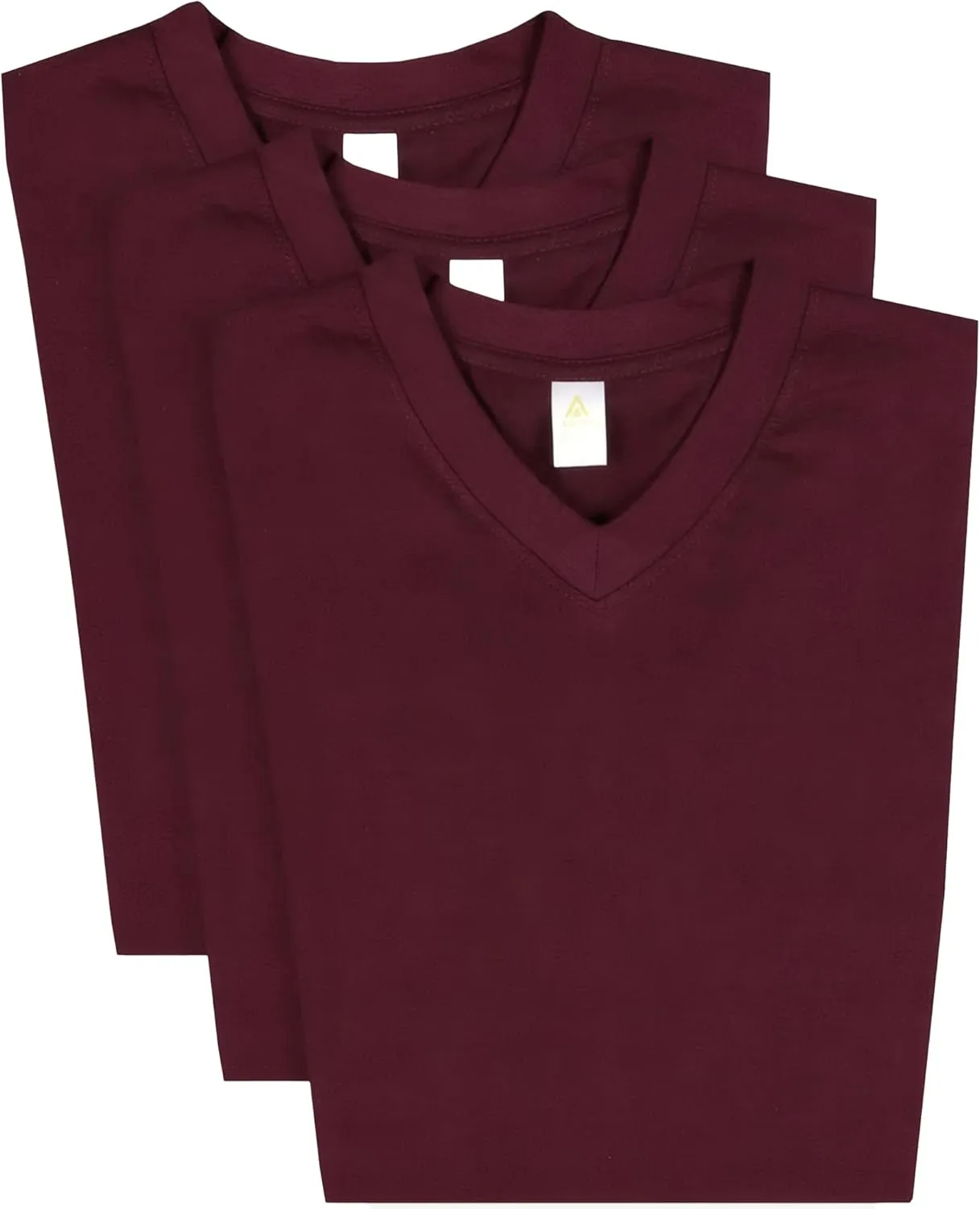 Access Men's V Neck T Shirts, Comfortable, and Stylish Heavyweight Short Sleeve Cotton V Neck T Shirts for Men, 3-Pack