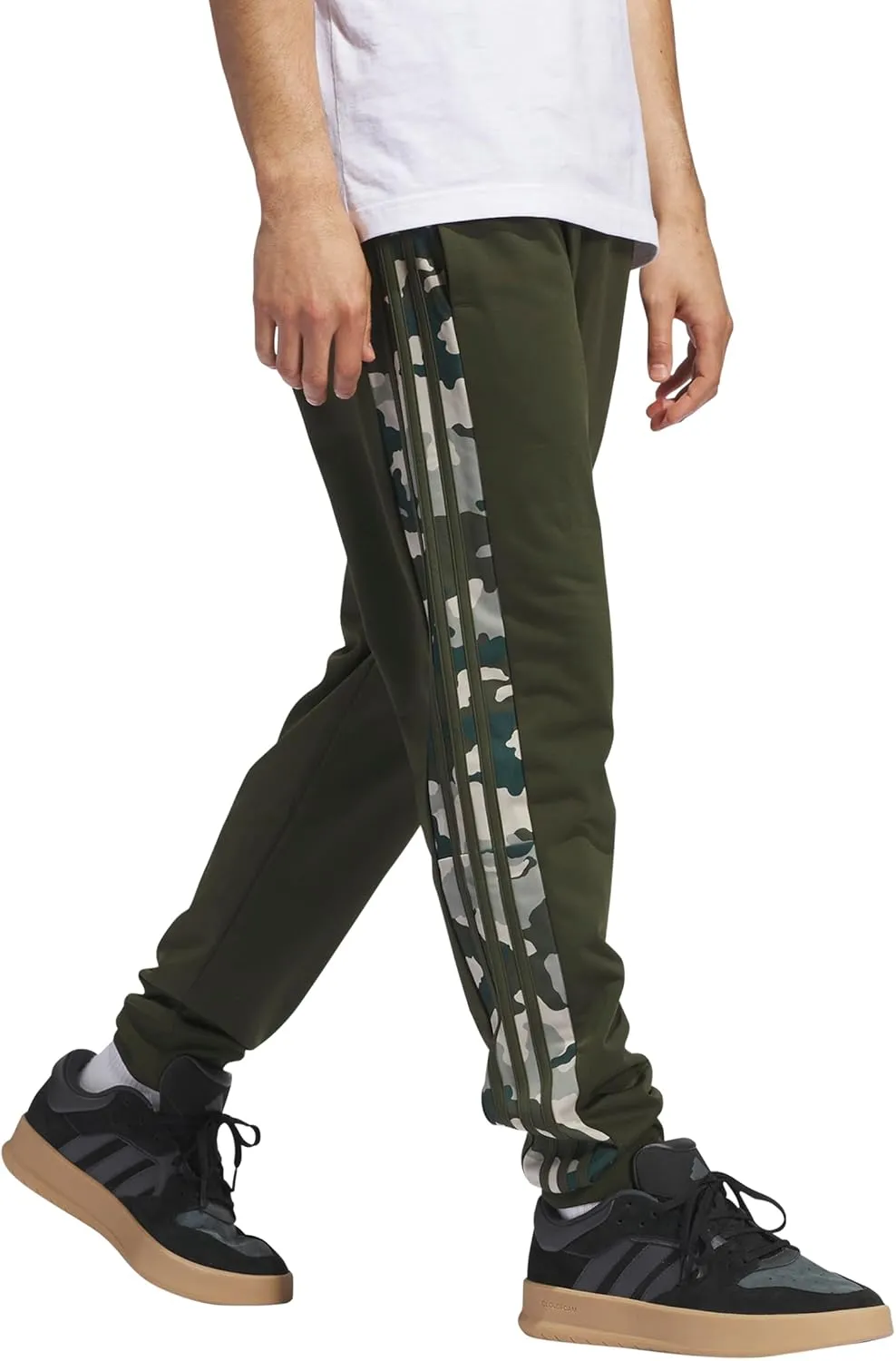 adidas Men's Essentials Camouflage Tricot Track Pants