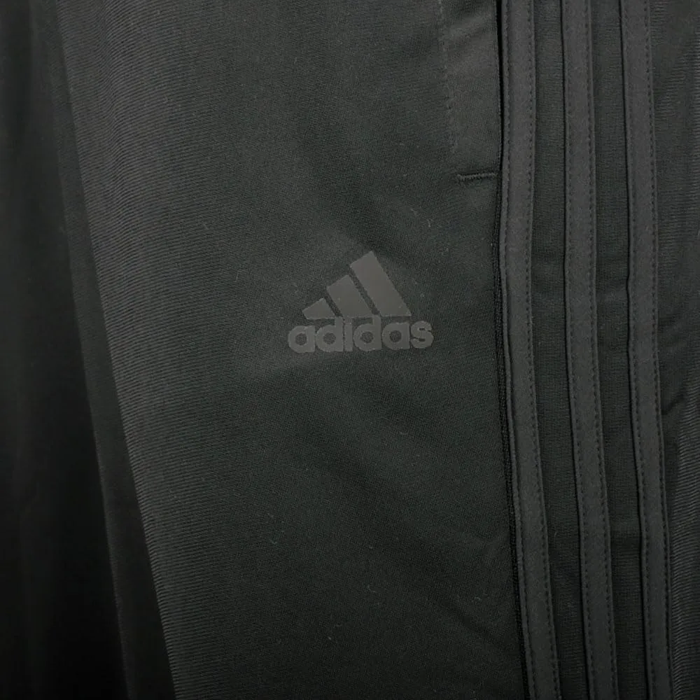 adidas Men's Essentials Warm-up Open Hem 3-stripes Tracksuit Bottoms, Black-white,