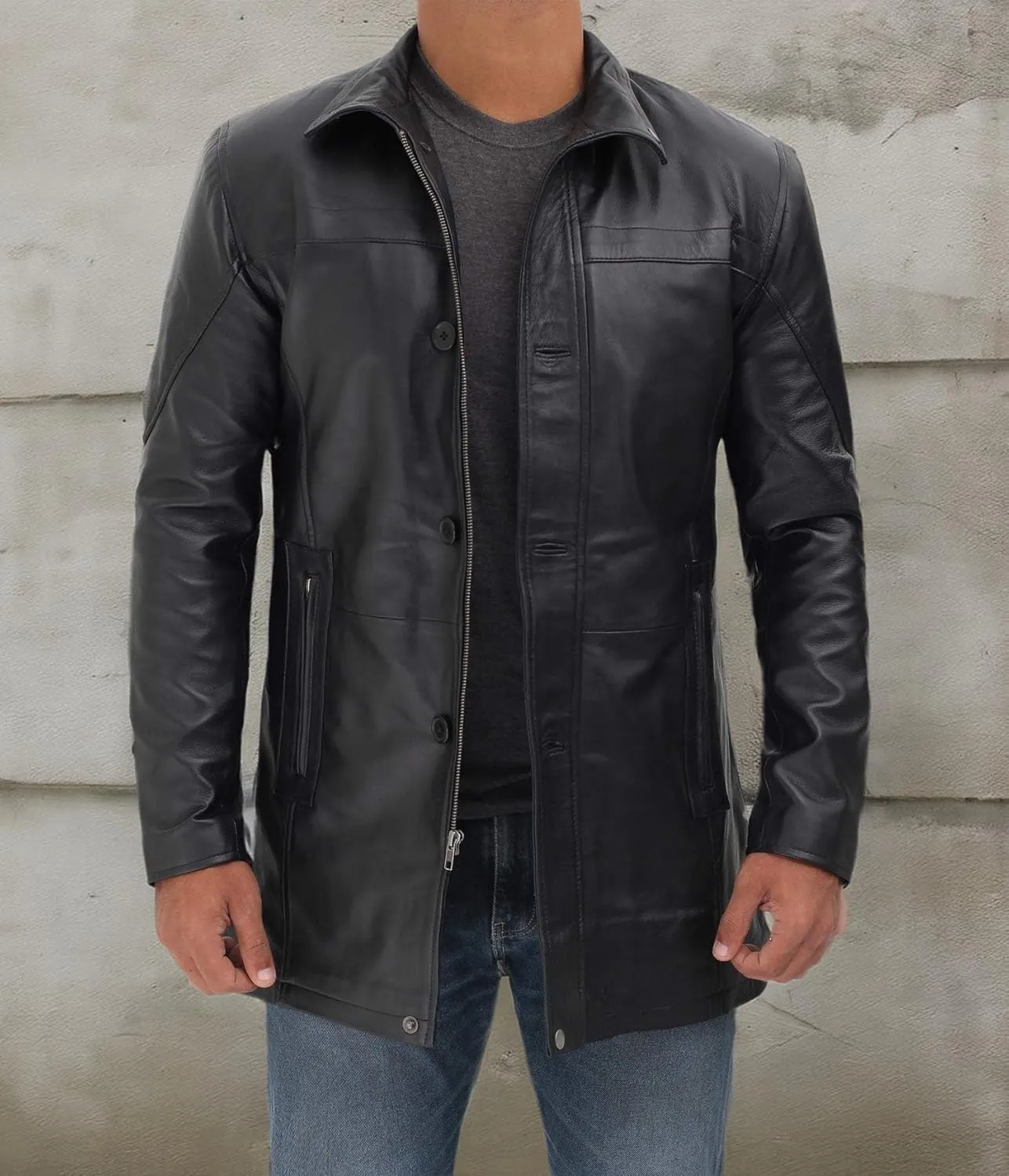 Blingsoul Leather Car Coats For Men - Real Leather Jacket Men