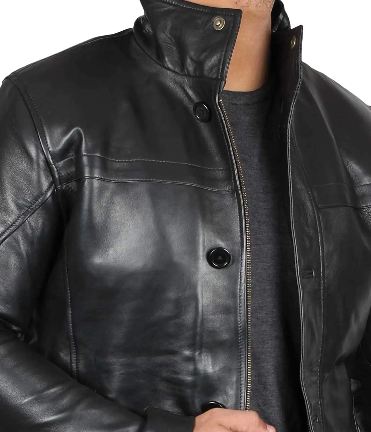 Blingsoul Leather Car Coats For Men - Real Leather Jacket Men