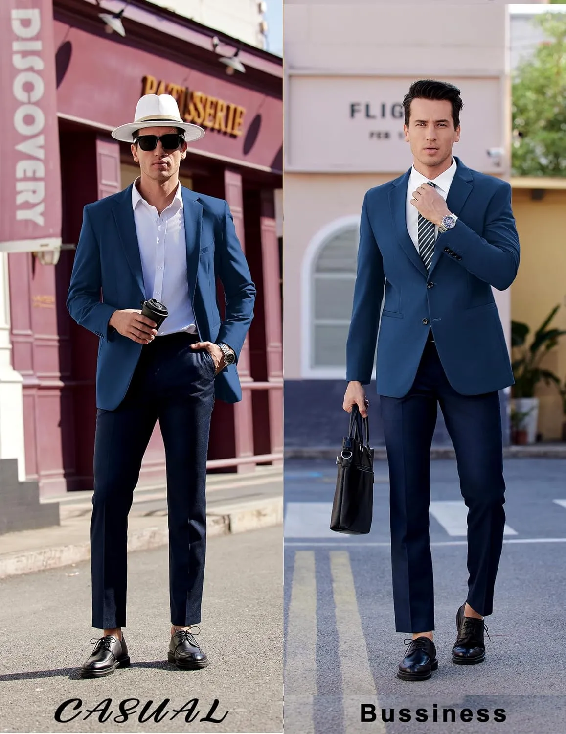 COOFANDY Mens Casual Sport Coat Slim Fit Lightweight Blazers Jacket Two Button Business Suit Jackets