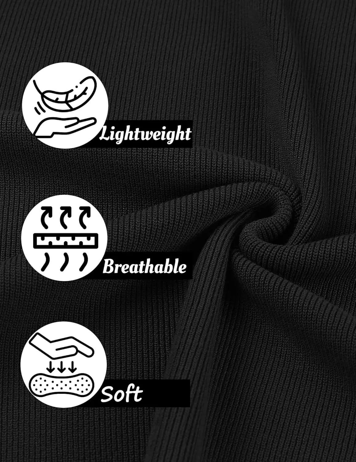 COOFANDY Mens Slim Fit Knit Polo Shirts Business Lightweight Polo Sweater Casual Summer Ribbed Textured Collared T Shirt
