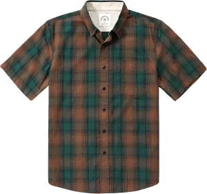 Dubinik® Mens Short Sleeve Button Down Shirts 100% Cotton Plaid Men's Casual Button-Down Shirts with Pocket