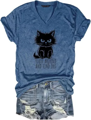 Funny Graphic T Shirts for Women Cute Sarcastic Tops Humorous T-Shirt