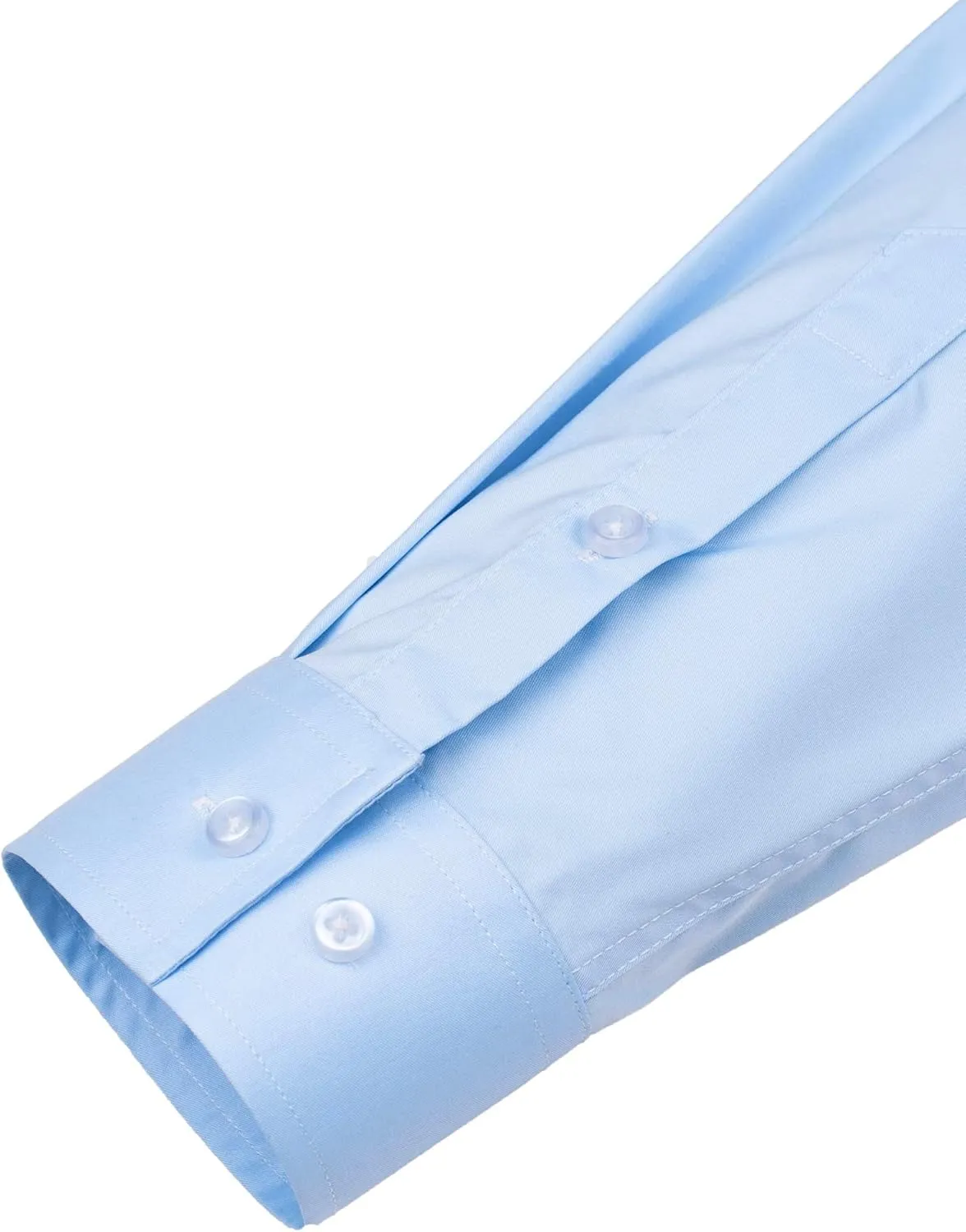 J.VER Men's Dress Shirts Solid Long Sleeve Stretch Wrinkle-Free Formal Shirt Business Casual Button Down Shirts