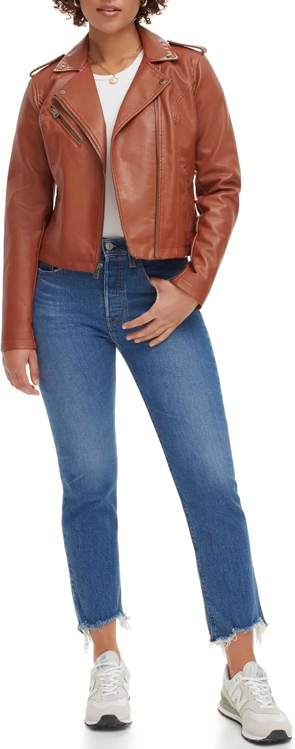 Levi's Women's The Classic Faux Leather Moto Jacket (Regular & Plus Size)
