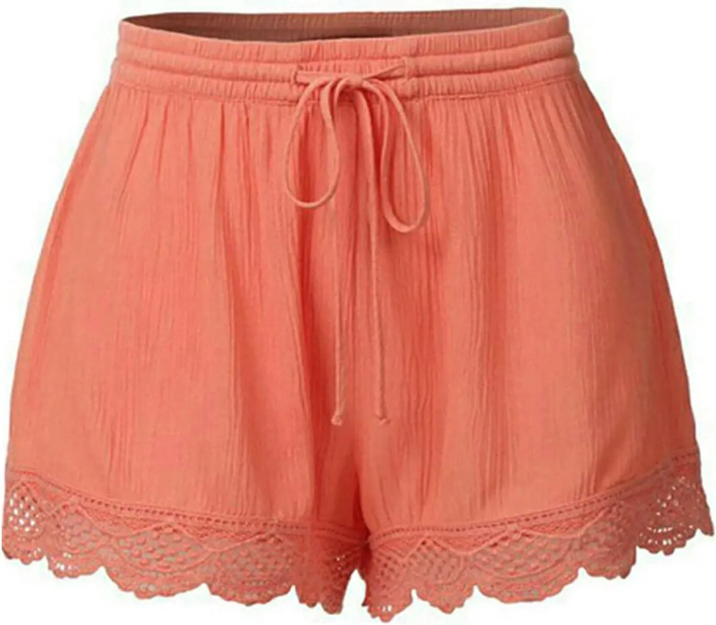 Linen Shorts for Women Lounge Walking Athletic Long Shorts Casual Sweat Shorts High Waisted Pants Plus Size Clothes