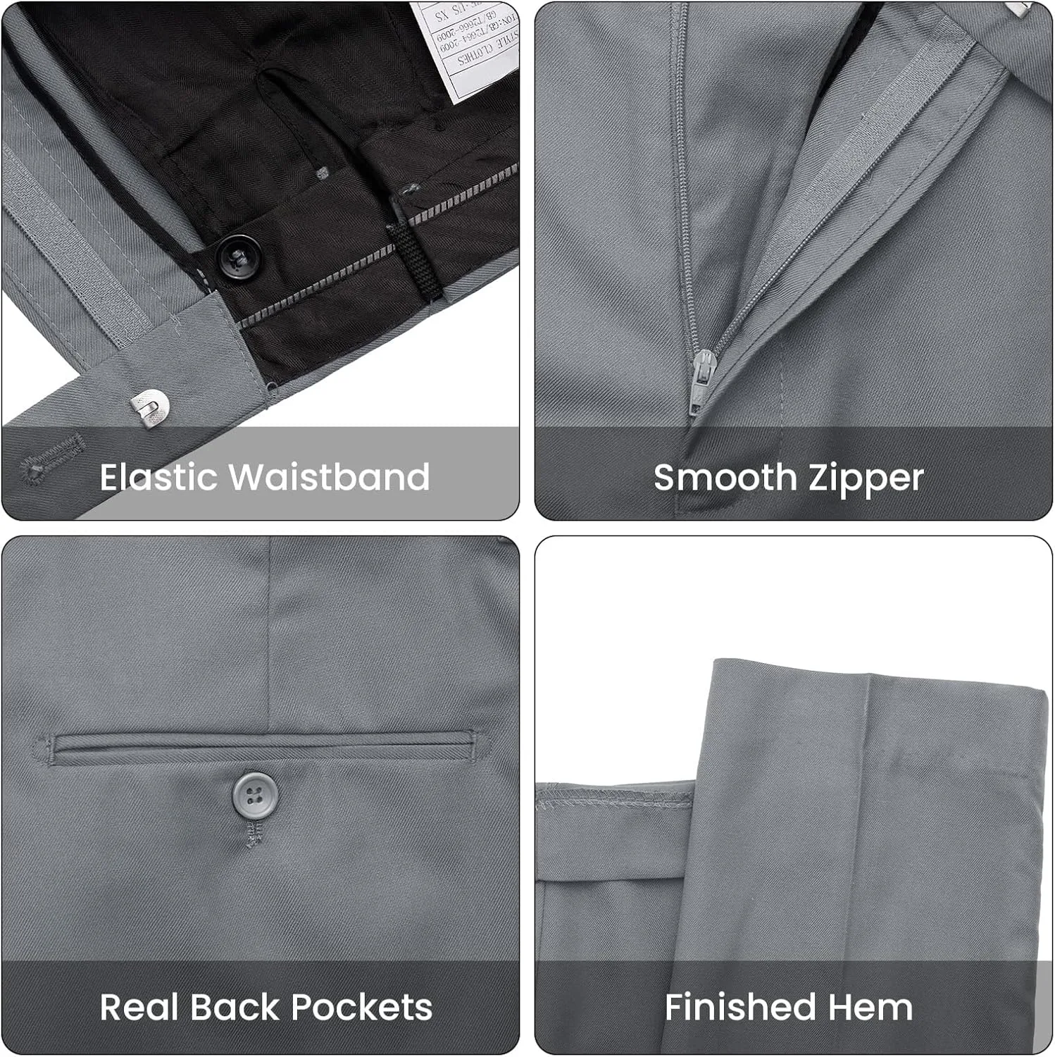 MAGE MALE Mens 3 Piece Slim Fit Suits Tuxedo Suit Set Prom Wedding Suits Two Button Blazer Jacket Vest Pants with Tie