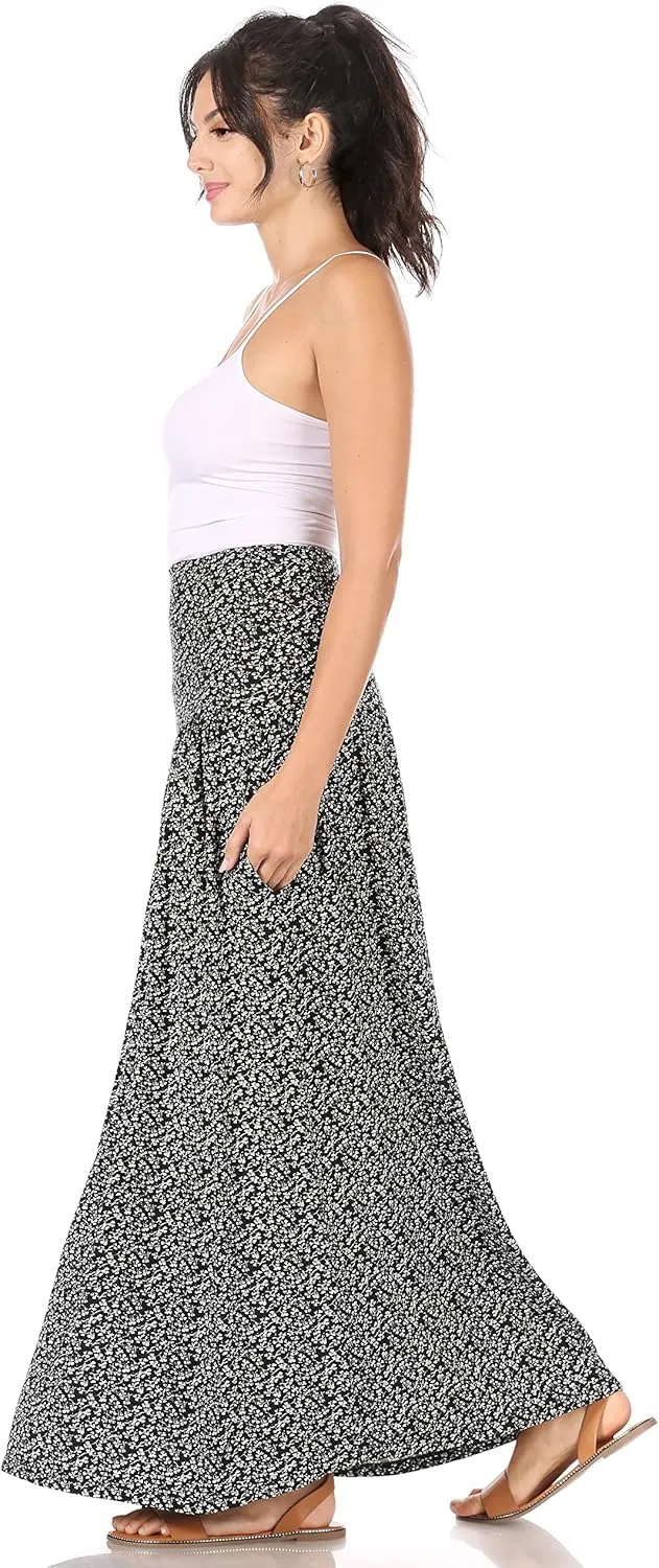 Maxi Skirts for Women Ankle Length Skirt Casual Long Skirt High Waisted Maxi Skirt Reg and Plus Size Skirt Long Skirt