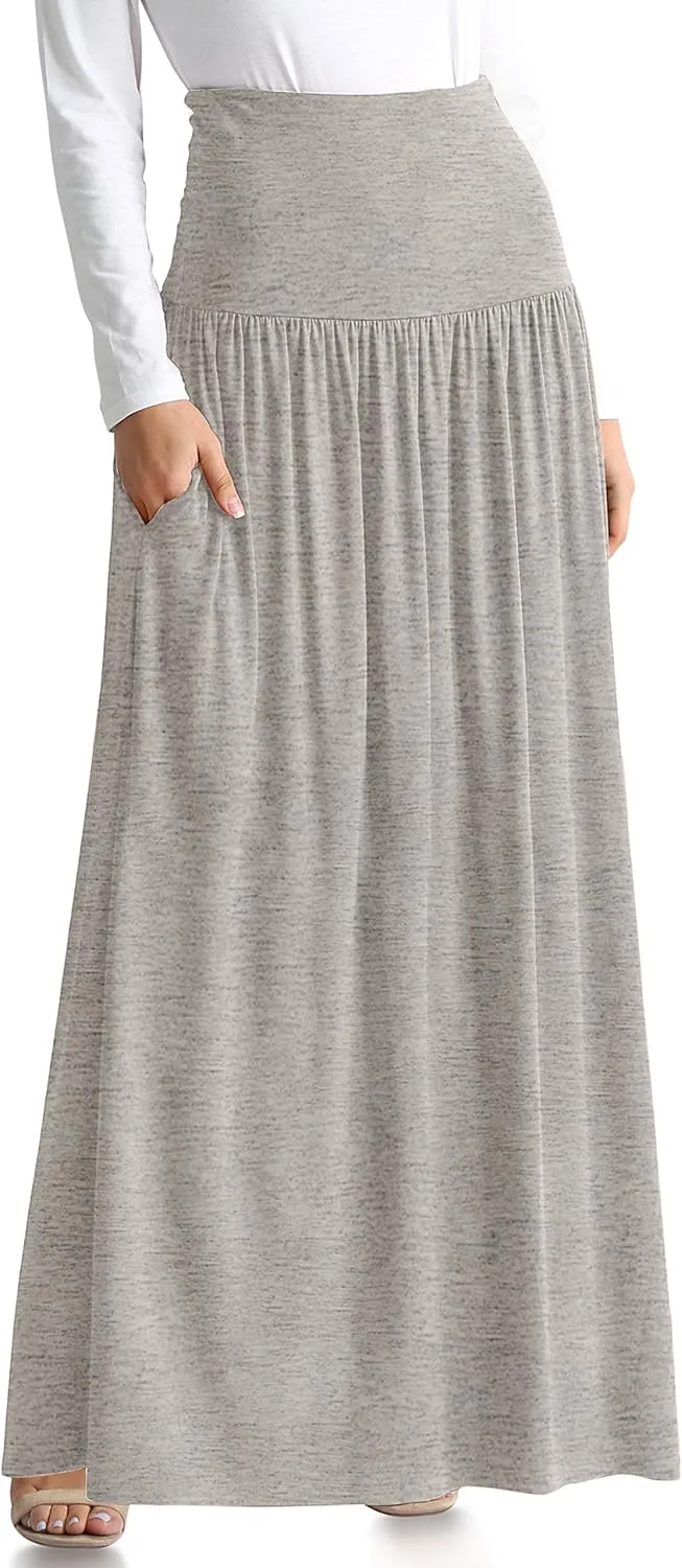 Maxi Skirts for Women Ankle Length Skirt Casual Long Skirt High Waisted Maxi Skirt Reg and Plus Size Skirt Long Skirt