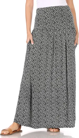 Maxi Skirts for Women Ankle Length Skirt Casual Long Skirt High Waisted Maxi Skirt Reg and Plus Size Skirt Long Skirt