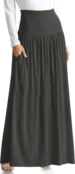Maxi Skirts for Women Ankle Length Skirt Casual Long Skirt High Waisted Maxi Skirt Reg and Plus Size Skirt Long Skirt