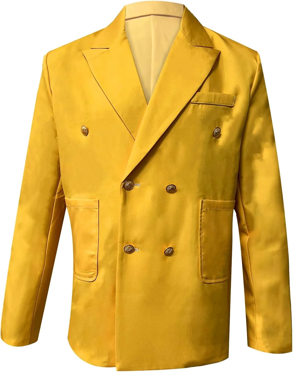 Mens Casual Business Office Work Blazers Sport Coat Long Sleeve Open Front Double Breasted Wedding Party Suit Jackets