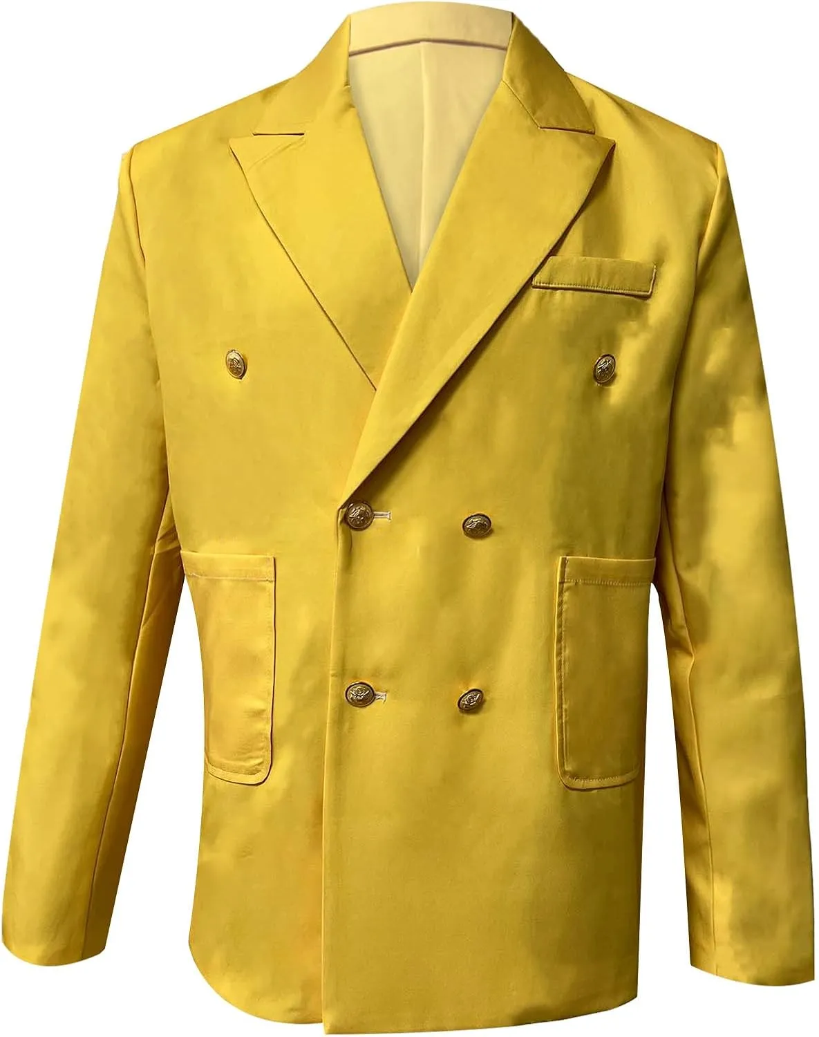 Mens Casual Business Office Work Blazers Sport Coat Long Sleeve Open Front Double Breasted Wedding Party Suit Jackets