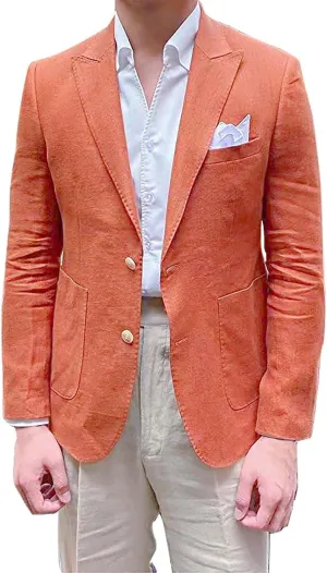 Mens Casual Business Office Work Blazers Sport Coat Long Sleeve Open Front Double Breasted Wedding Party Suit Jackets