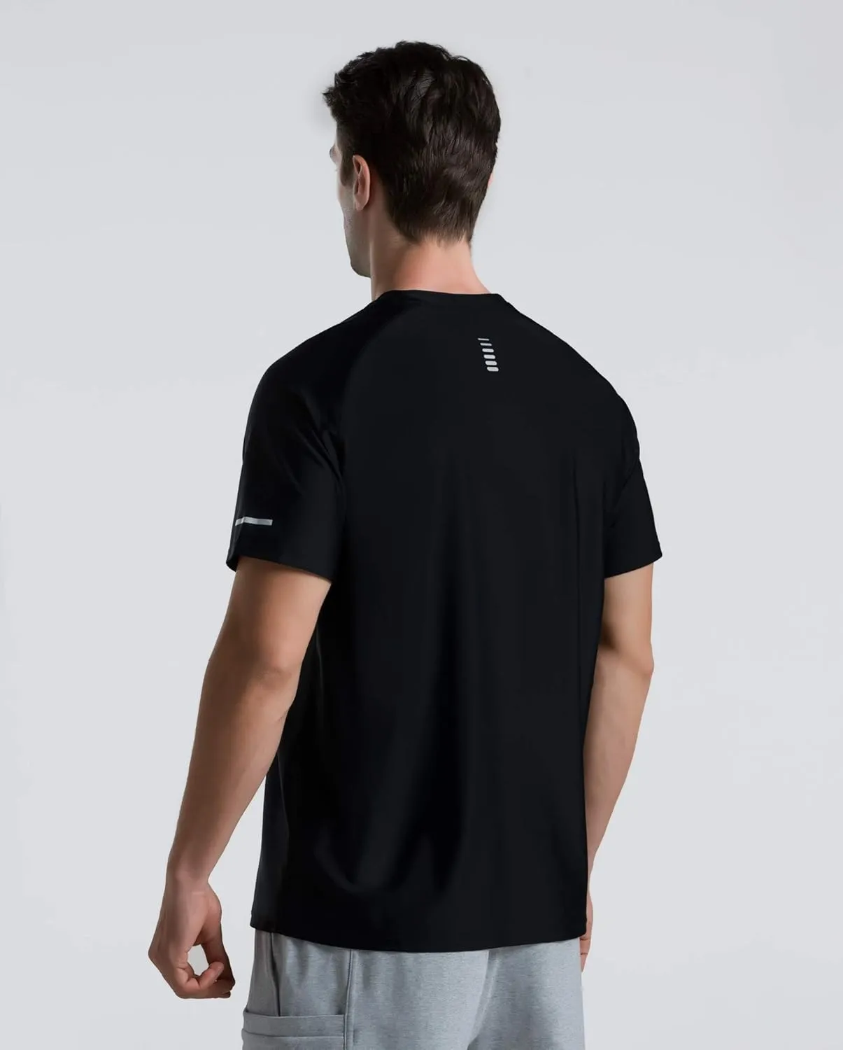 Men's Cooling Ice Silk Running Shirts Quick Dry Short Sleeve Athletic Gym T-Shirts UPF 50  Outdoor Workout Tshirts