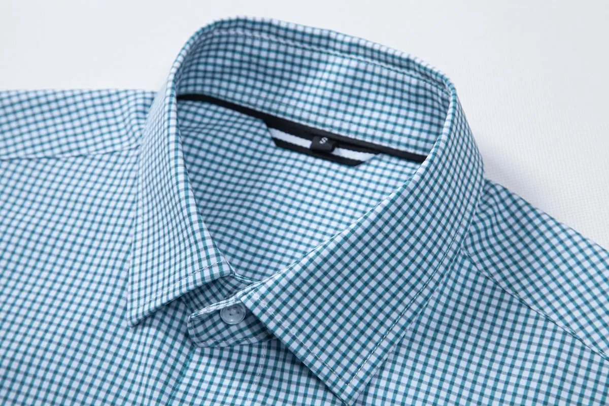 Mens Dress Shirts Stretch Long Sleeve Button Down Shirts Print Regular Fit Casual Busines Shirt