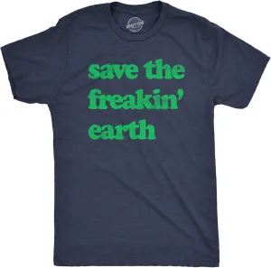 Mens Earth Day T Shirts Funny Green Environmental Graphic Novelty Recycling Tees for Guys