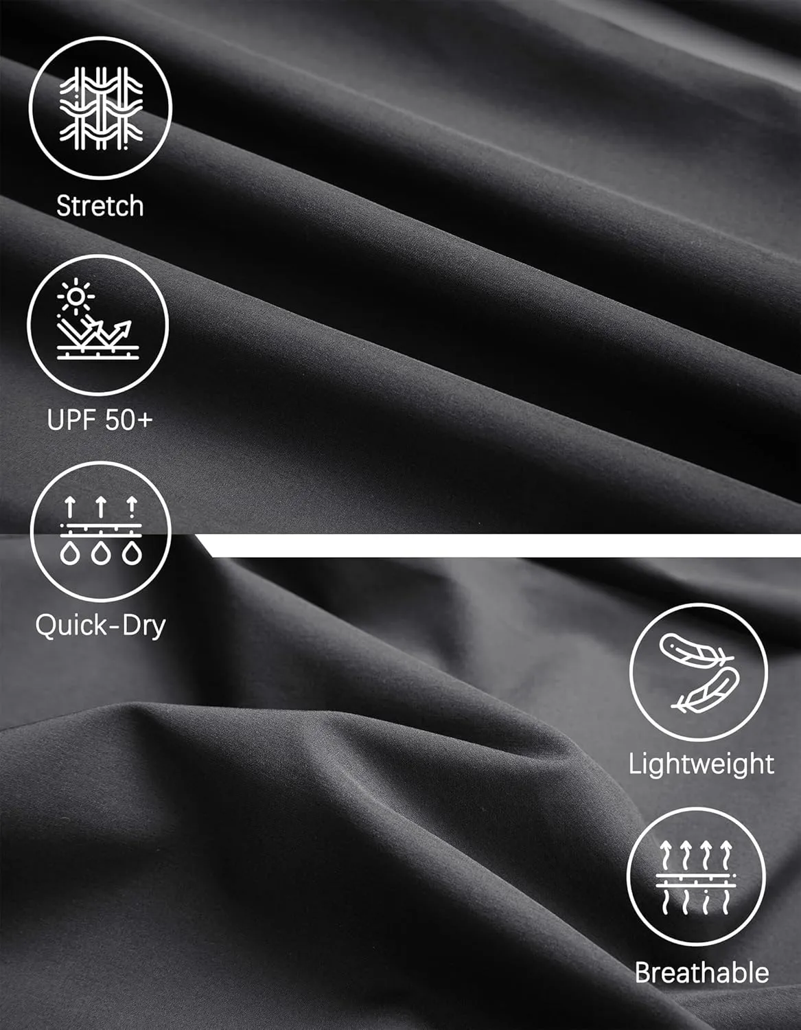 Men's Lightweight Quick Dry Hiking Running Pants Outdoor Sports Breathable Zipper Pockets Athletic Work Pants