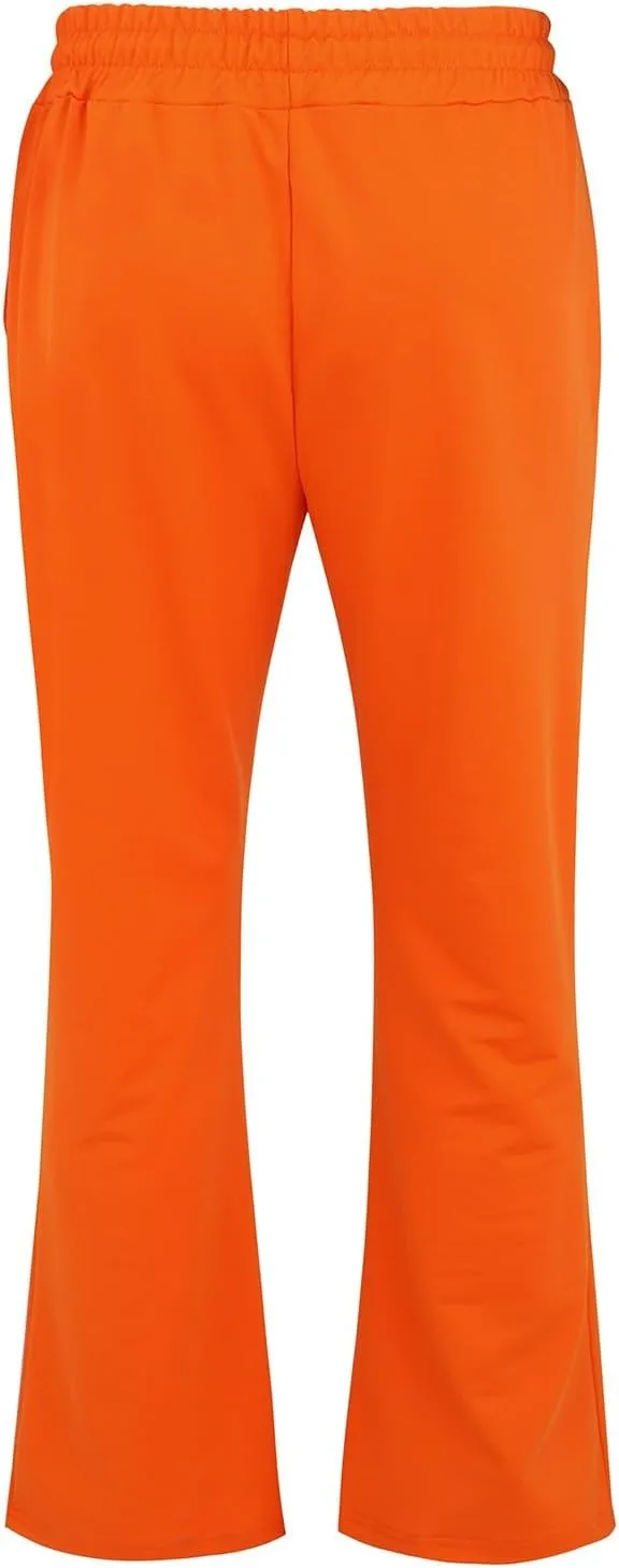 Mens Sweatpants Flare Pants Joggers for Men Workout Casual Pants with Pockets Elastic Drawstring Bell Bottoms Baggy