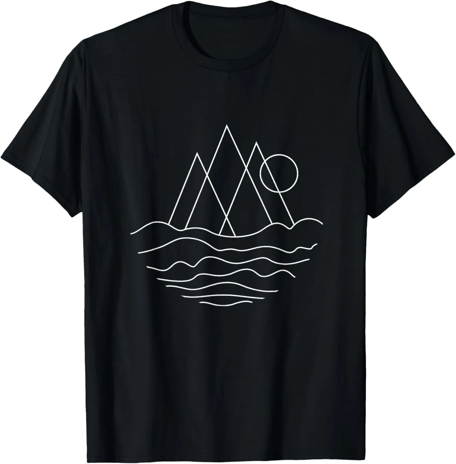 Minimalist Mountains Over The Hills Graphic T-shirt T-Shirt