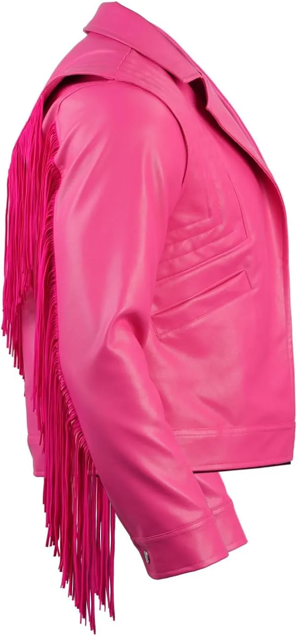 Naywig Faux Leather Western Cowboy Jacket With Fringes Garret Garrison Cosplay Costume For Mens And Boys