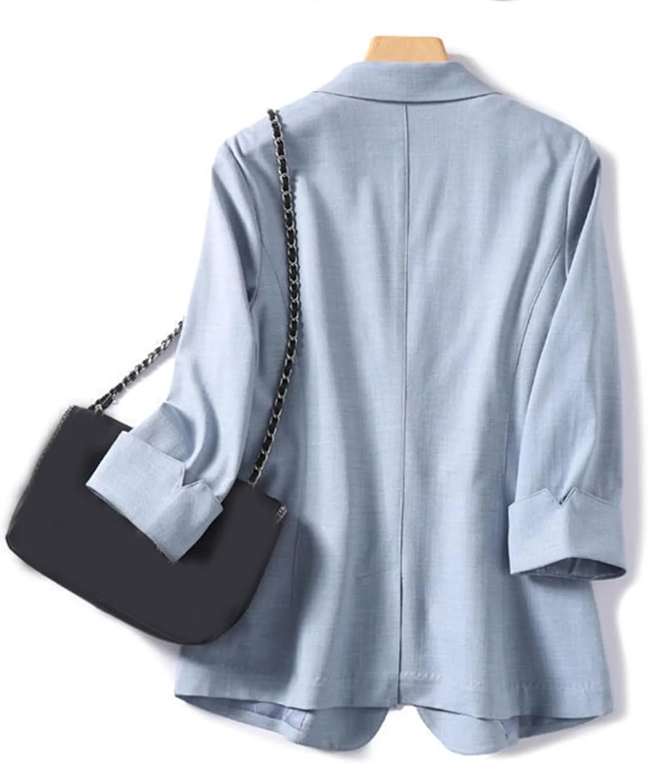 Oversized Blazers for Women Summer Lightweight Long Sleeve Lapel Button Open Front Jackets Business Casual Blazers