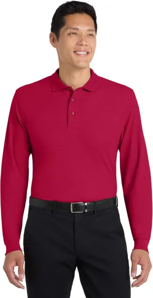 Port Authority Men's Long Sleeve Silk Touch Polo