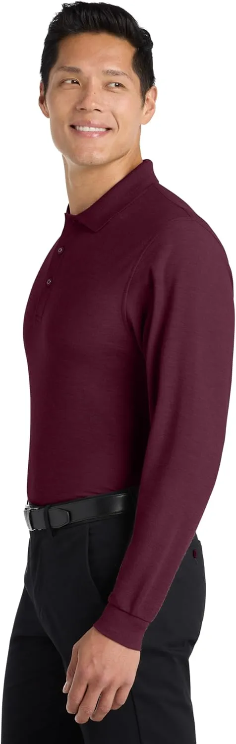Port Authority Men's Long Sleeve Silk Touch Polo