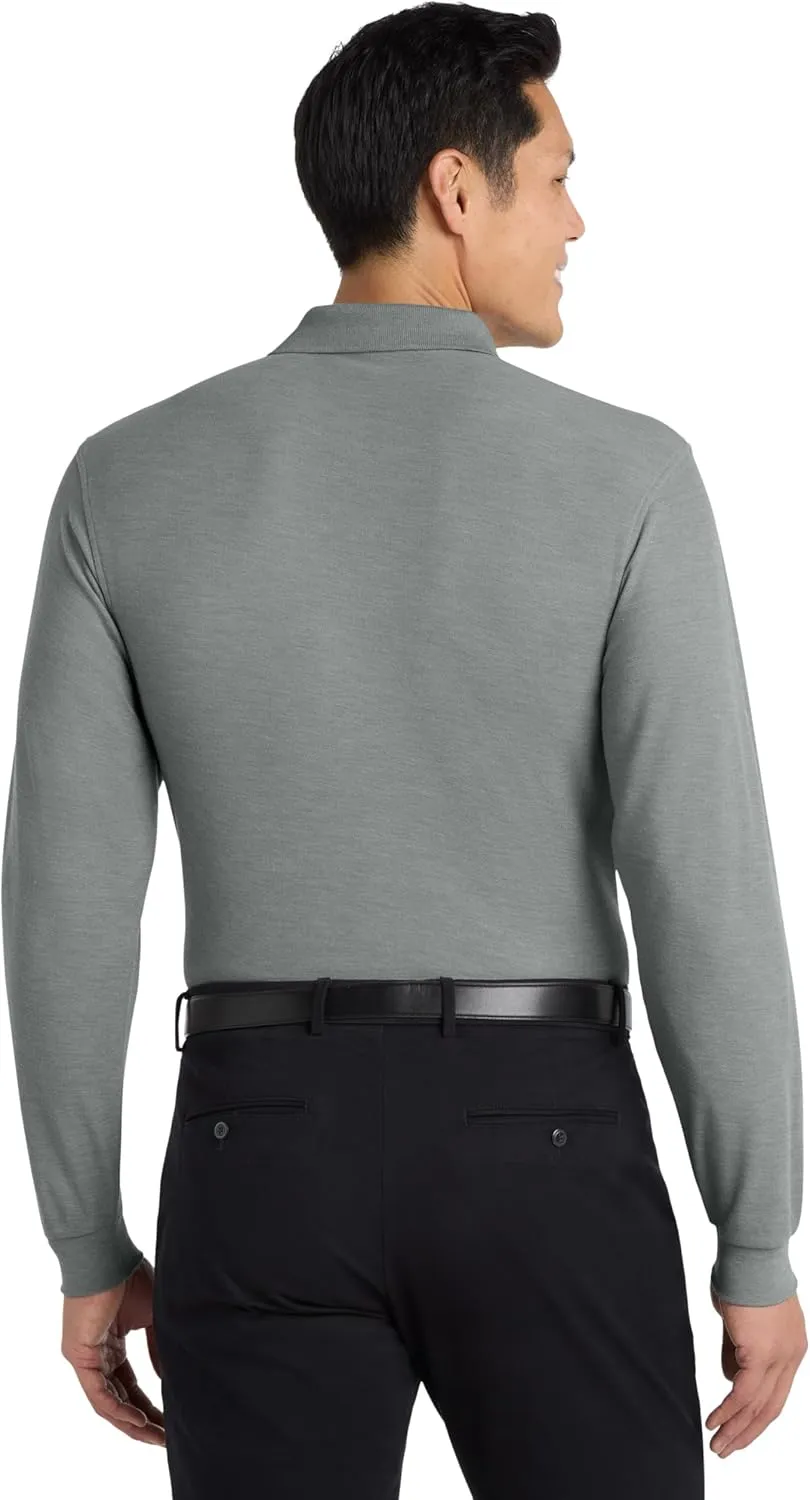 Port Authority Men's Long Sleeve Silk Touch Polo