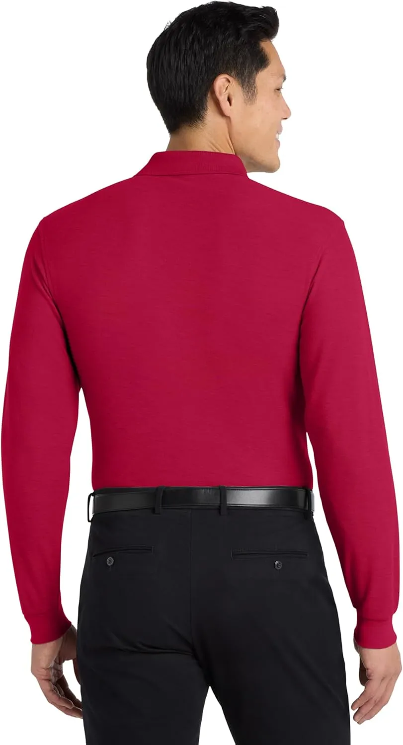 Port Authority Men's Long Sleeve Silk Touch Polo