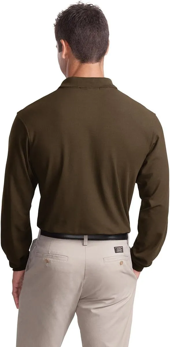 Port Authority Men's Long Sleeve Silk Touch Polo