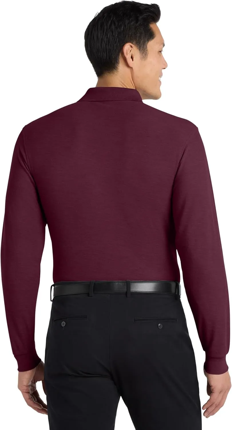 Port Authority Men's Long Sleeve Silk Touch Polo
