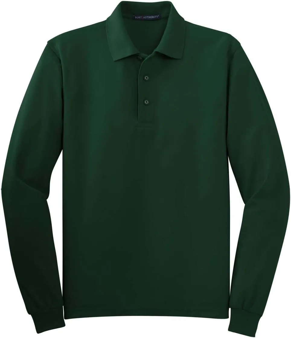 Port Authority Men's Long Sleeve Silk Touch Polo