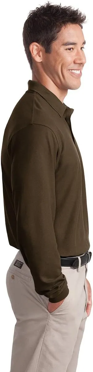 Port Authority Men's Long Sleeve Silk Touch Polo
