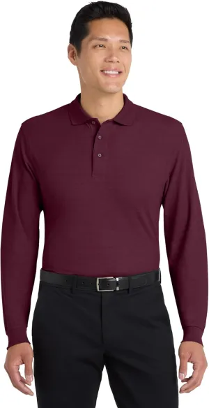 Port Authority Men's Long Sleeve Silk Touch Polo