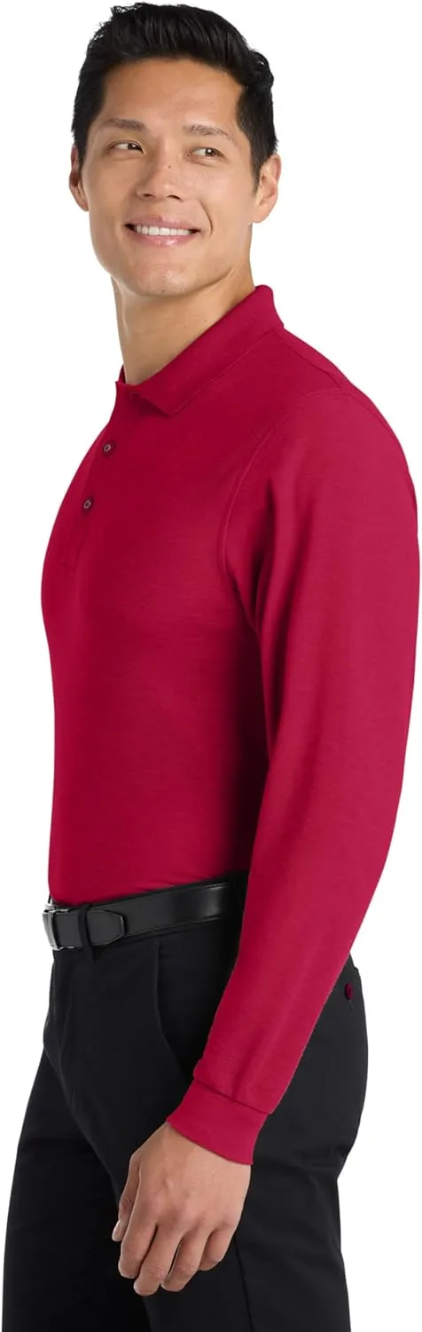 Port Authority Men's Long Sleeve Silk Touch Polo