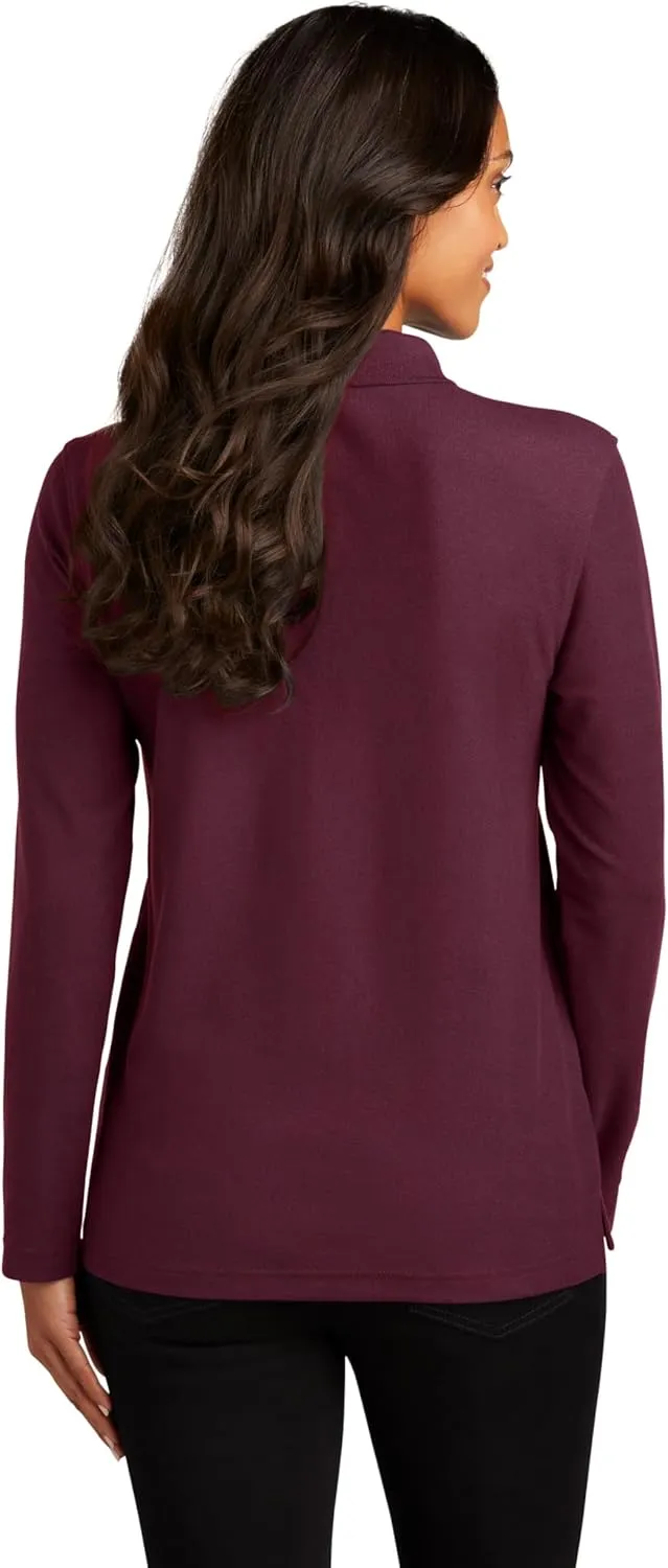 Port Authority Women's Long Sleeve Silk Touch Polo