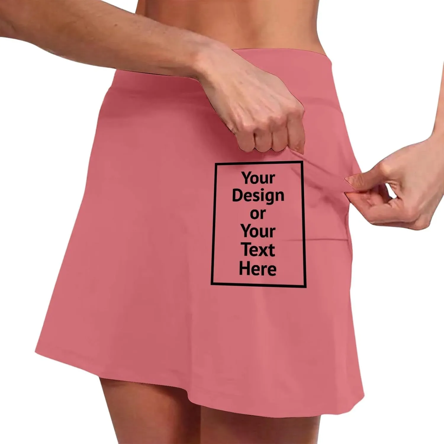 Skorts for Women Mid Rise Two Tone Casual Skorts with Pockets Moisture Wicking Athletic Skirt for Workout Outdoor