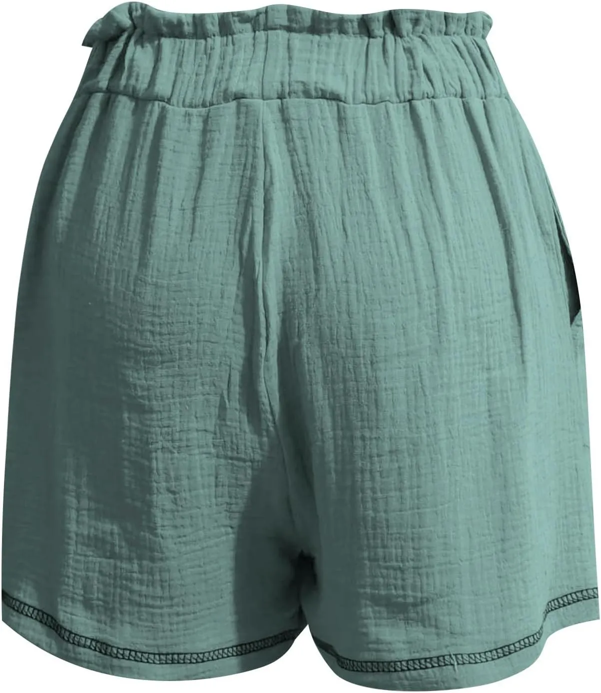 Summer Shorts for Women Drawstring High Waisted Casual Lounge Shorts Lightweight Comfy Beach Short Pants with Pockets