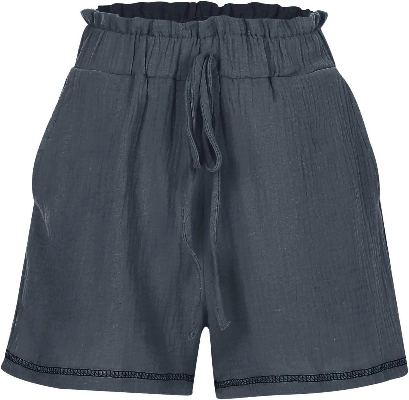 Summer Shorts for Women Drawstring High Waisted Casual Lounge Shorts Lightweight Comfy Beach Short Pants with Pockets