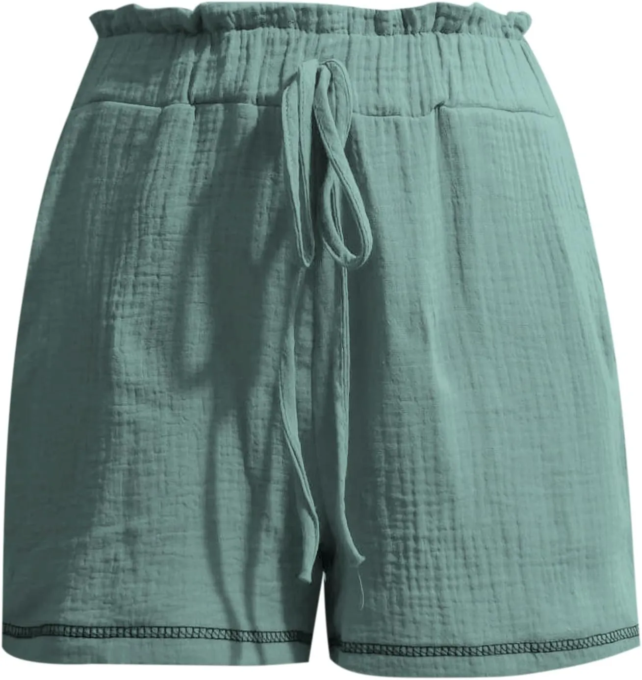 Summer Shorts for Women Drawstring High Waisted Casual Lounge Shorts Lightweight Comfy Beach Short Pants with Pockets