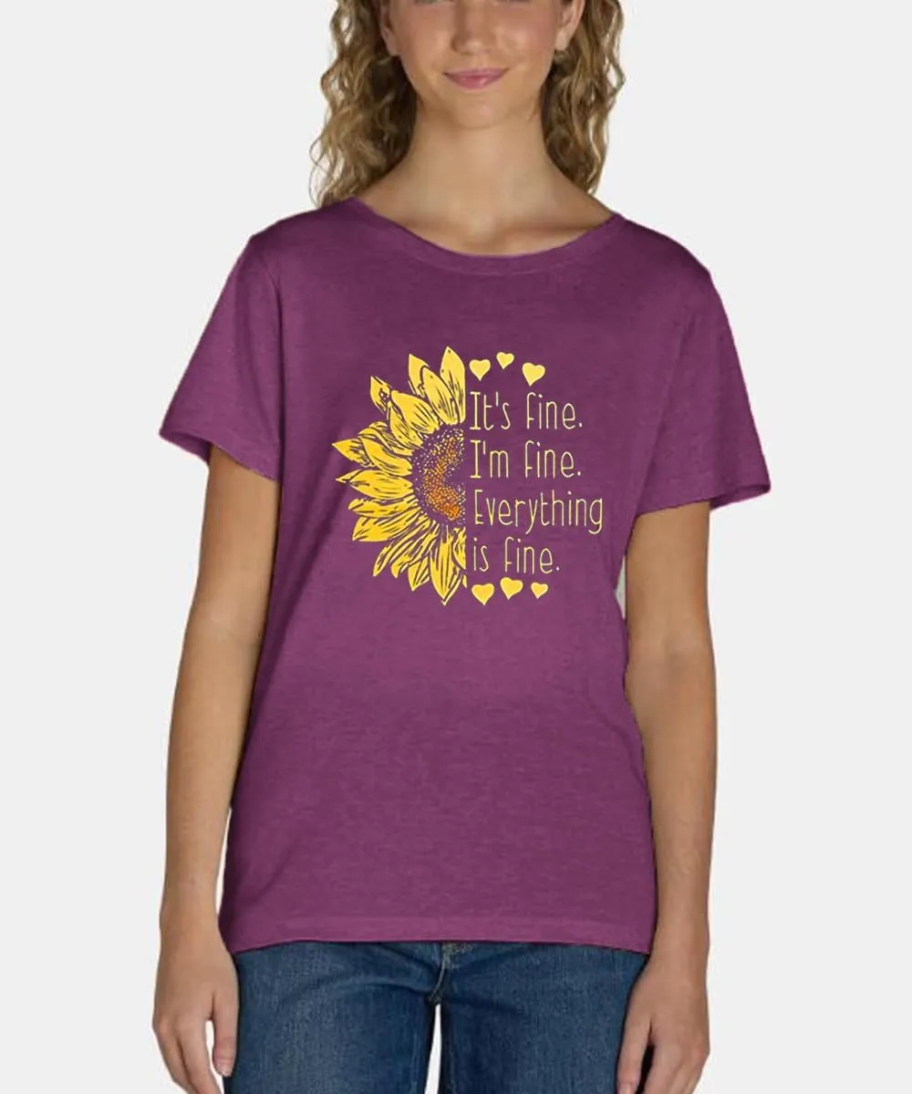 Sunflower Shirts for Women Funny Tshirts Graphic Tees Patriotic Shirts CuteSummer Athletic Tops Casual Women's Clothing