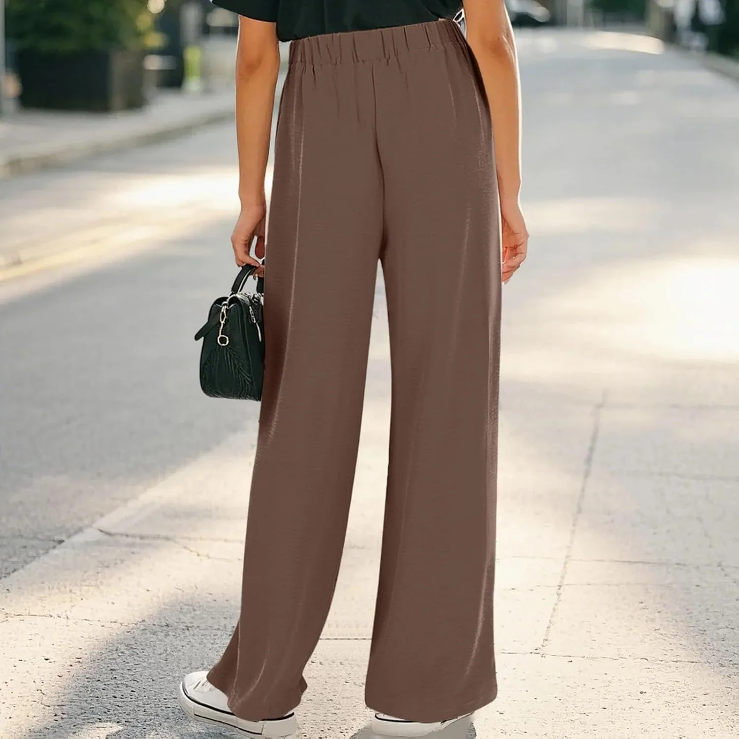 Teen Girls Cotton Linen Wide Leg Pants Drawstring Kids Oversized Casual Lightweight Flowy Palazzo Pants Lounge Long