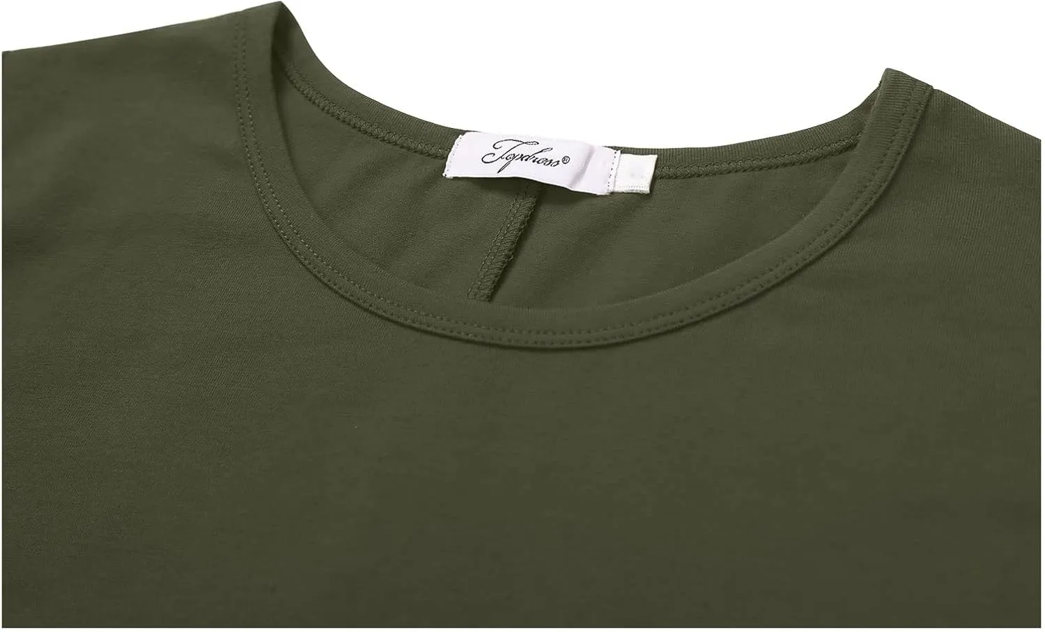 Topdress Women's Loose Fit Swing Shirt Casual Tunic Top for Leggings