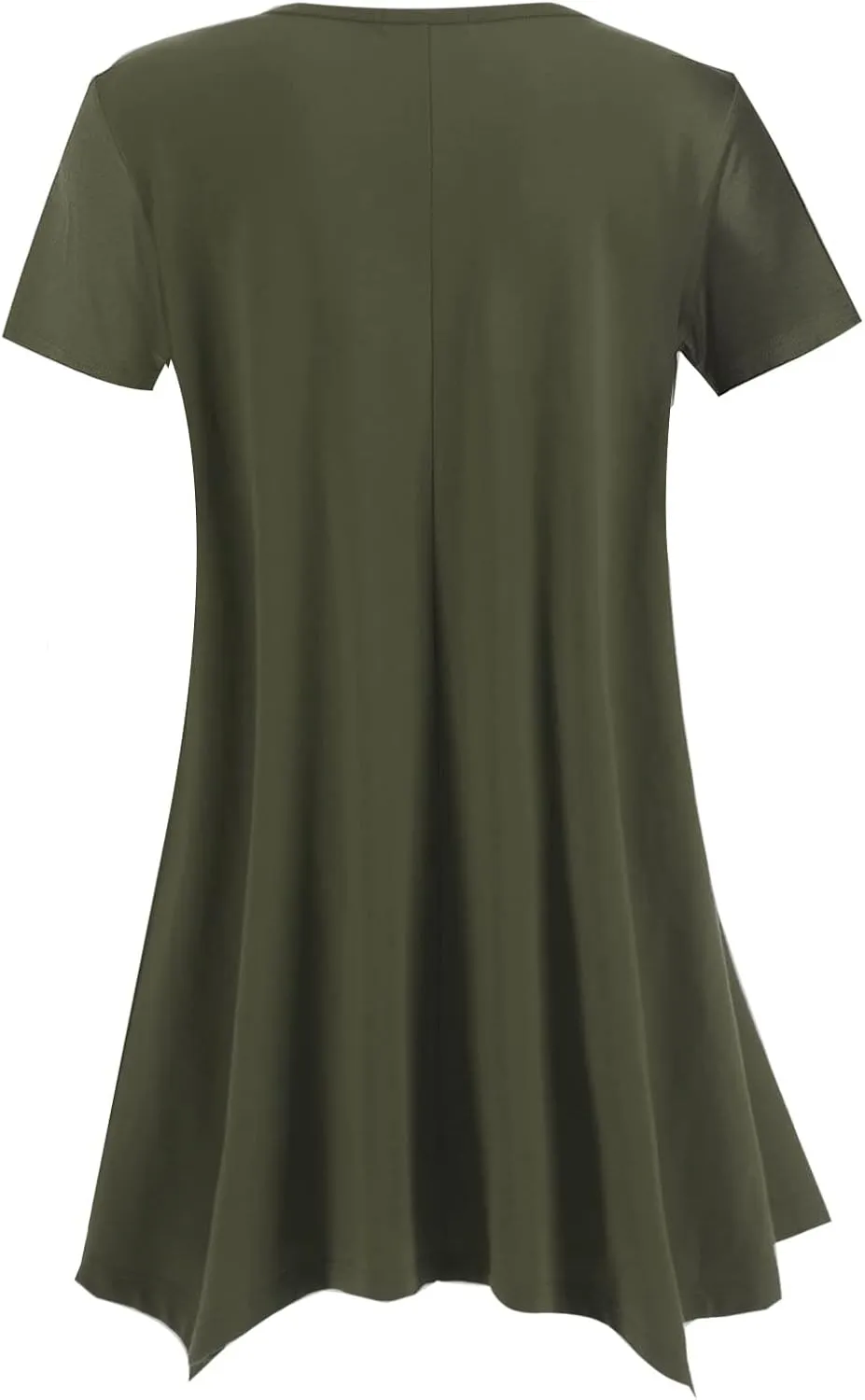 Topdress Women's Loose Fit Swing Shirt Casual Tunic Top for Leggings
