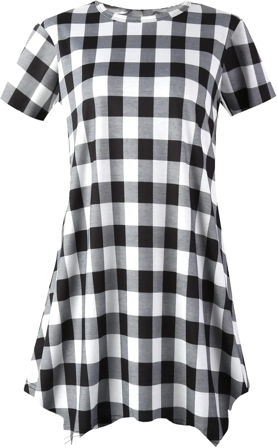 Topdress Women's Loose Fit Swing Shirt Casual Tunic Top for Leggings