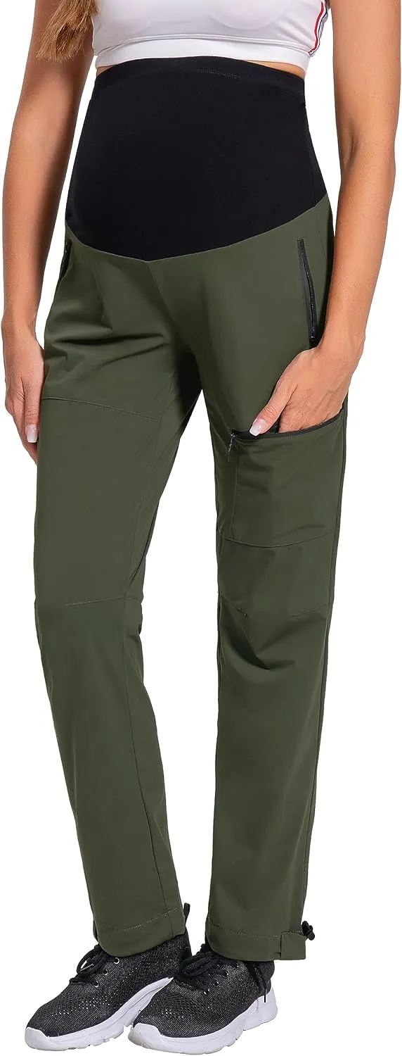 V VOCNI Maternity Pants Quick-Dry Cargo Scrub Pants Women's Hiking Pants Athletic Workout Lounge Casual Outdoor